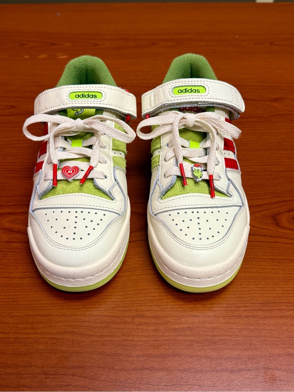 NWOT Adidas X Dr Seuss Forum Low The Grinch Sneakers Youth 5Y / Women’s 6.5